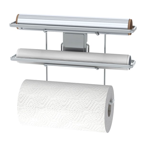 Porta Papel Toalha Pvc Alumínio Suporte Adesivo