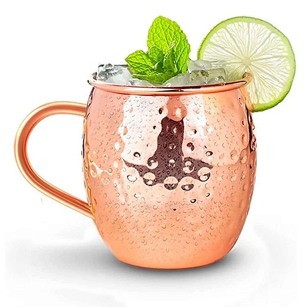 Caneca Moscow Mule 450ml Drink Cor Rose Gold