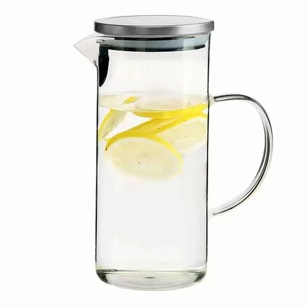 Jarra Borossilicato Com Tampa Capacidade De 1,5 Litros