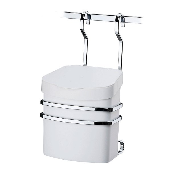 Suporte Com Lixeira Branca 2,5 Litros Future