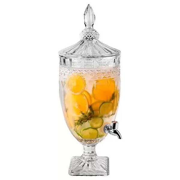 Suqueira Class Home Dispenser De Bebidas 3 Litros Cristal