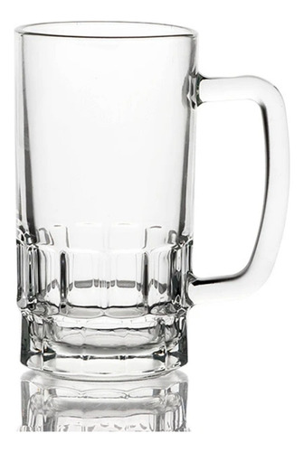 Caneca Chopp Vidro Resistente 360ml Bar Casa Transparente