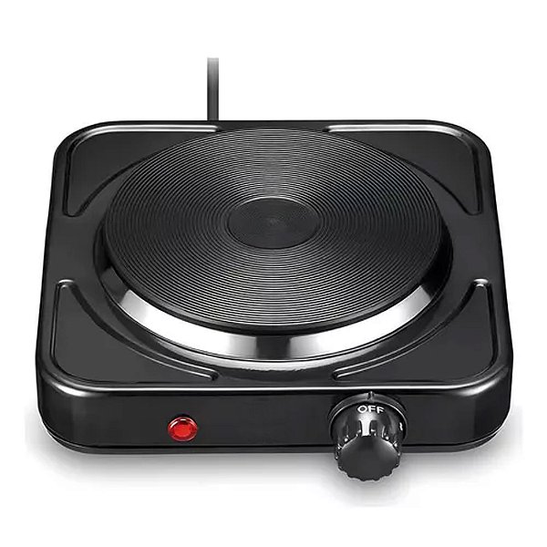 Fogão Cooktop Elétrica 5 Temperaturas Preto 127v
