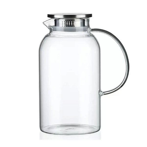Jarra De Vidro Com Tampa 1.8l P/água Suco Drinks
