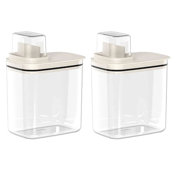 Kit 2 Dispenser Organizador Lavanderia 1,5 L Multiuso