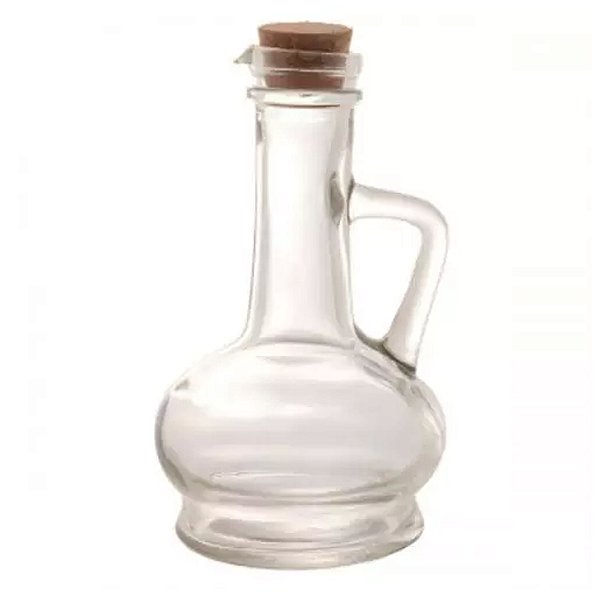 Galheteiro Azeite Ou Vinagre Em Vidro E Bambu 300 Ml