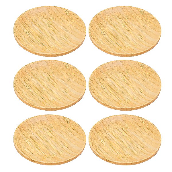 Kit 6 Prato Ecokitchen 11cm Bambu Ecológico E Antibacteriano Mimo