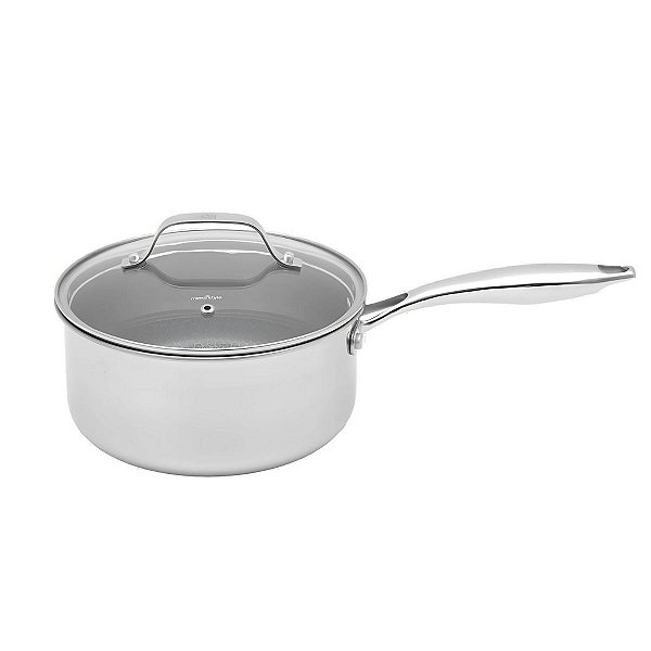 Panela Inox 20cm Antiaderente Cerâmica Tripla Isa Scherer