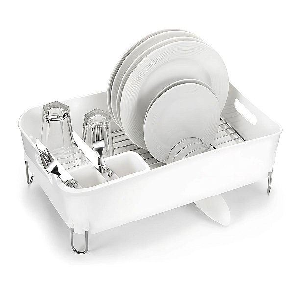 Escorredor Secador Louças Deluxe Branco 12 Pratos Arthi