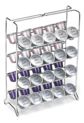 Suporte Capsulas Cafe Nespresso Cromado Arthi