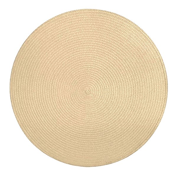 Conjunto 6 Jogo Americano Redondo 38cm Creme