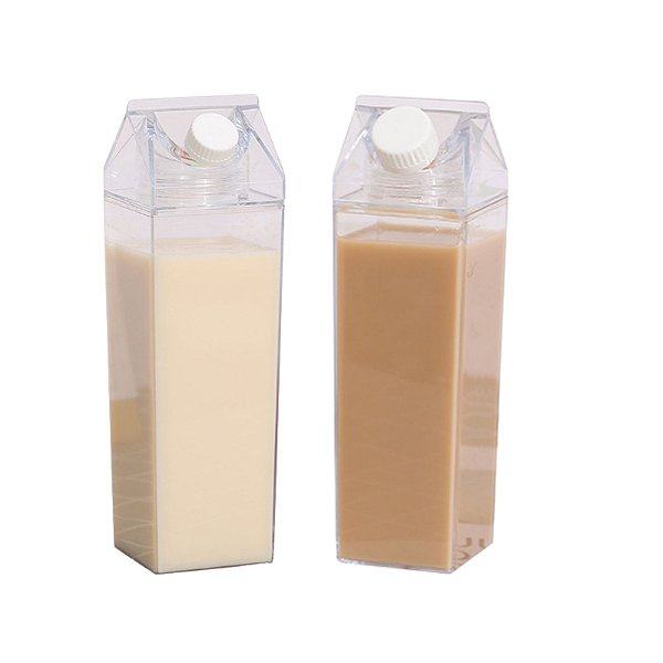 Kit 2 Garrafa Bebida Transparente Creative 500ml Suco Agua