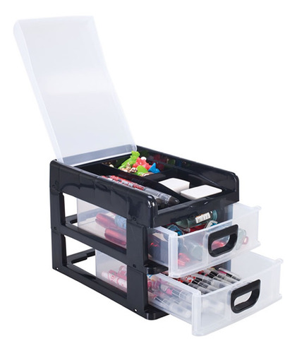Organizador Mesa Escritório Porta Caneta C/ 2 Gavetas
