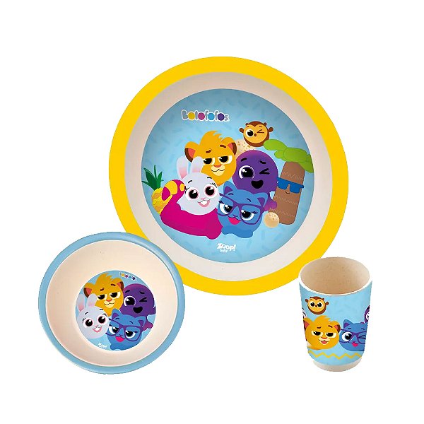Kit Refeição Bolofofos C/ 3 Peças Bolofofos - Zoop
