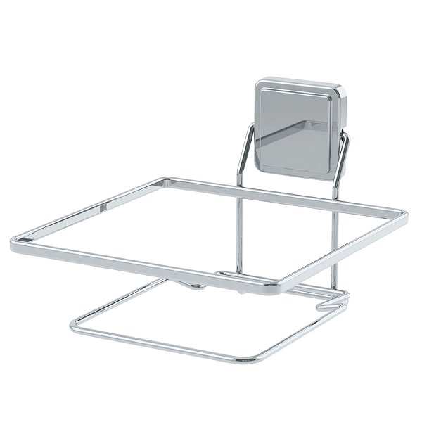 Suporte Para Lixeira Quadrada 20cm Aço Carbono Luxo Cromado