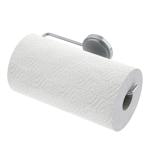 Suporte Multiuso Porta Papel Toalha Parede Cozinha Banheiro Cromado