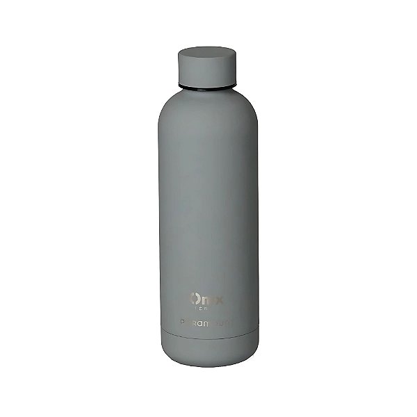 Garrafa Térmica Aço Inox 500ml Silicone Paramount Cinza