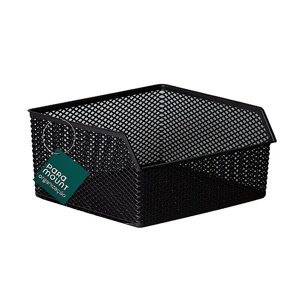 Organizador Empilhável Preto 32x29x15cm - Paramount