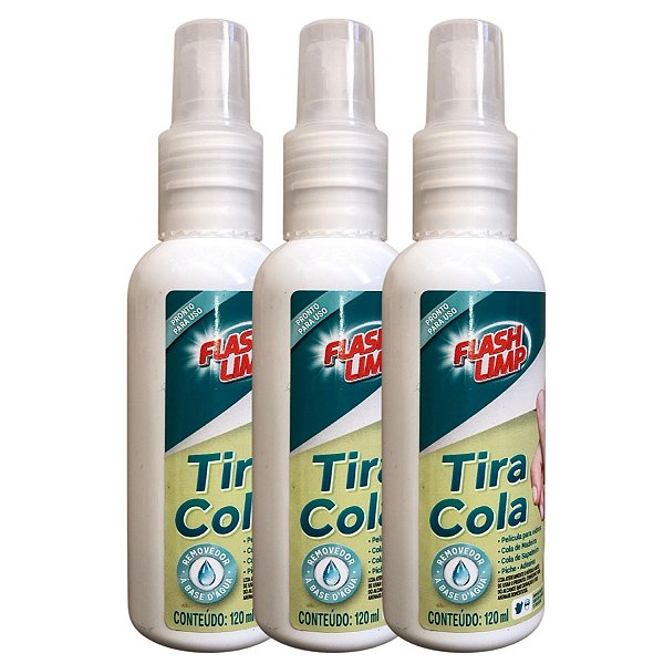 Kit 3 Tira Grude Removedor De Cola Remove Tudo Flash Limp