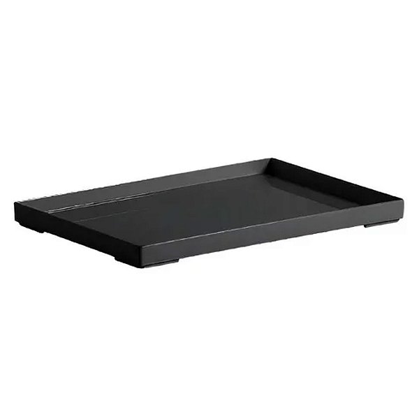 Bandeja Acrilico Organizador Maquiagem Lavabo Banheiro Preta