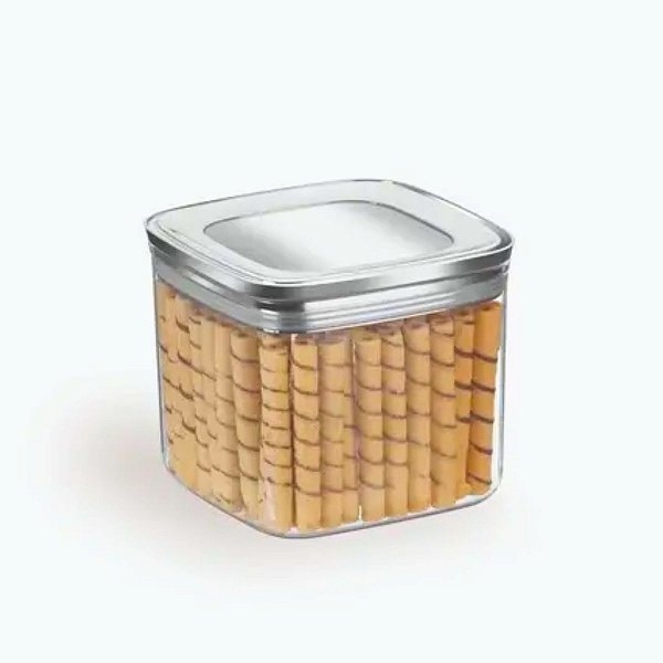 Pote Hermético 1100ml Arthi Com Tampa Tripla Vedação Para Mantimentos E Alimentos Secos