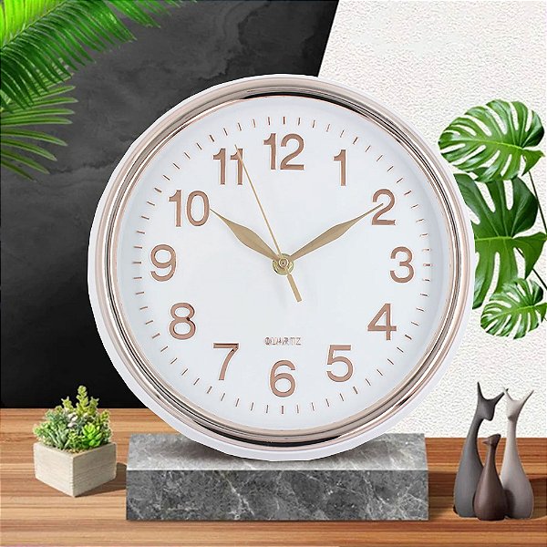 Relógio De Parede Decoração 30cm Luxo Moderno