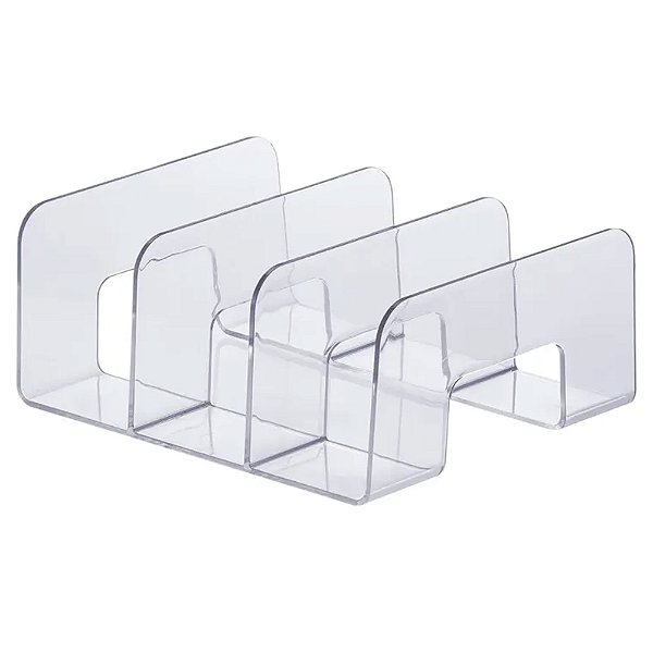 Organizador De Carteira Clutch Livro Multiuso 3 Divisórias