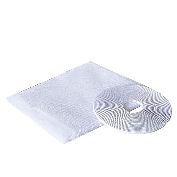 Kit 2 Tela Mosquiteira Janela Velcro Ajustável 180x150