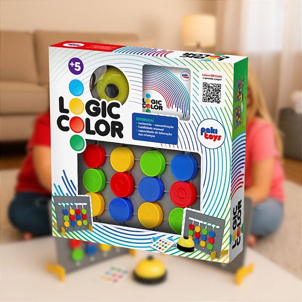 Jogo Estimula O Raciocinio Concentração Logic Color Pakitoys