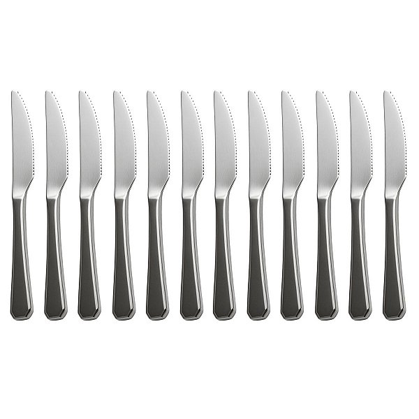 Conjunto 12 Facas De Mesa Supreme 21cm Aço Inox Luxo