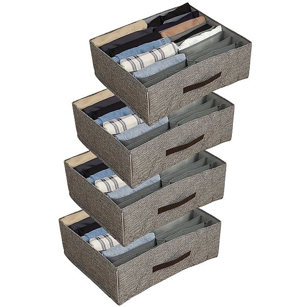 4 Organizador Colméia Cesto De Gaveta Multiuso 16 Divisórias
