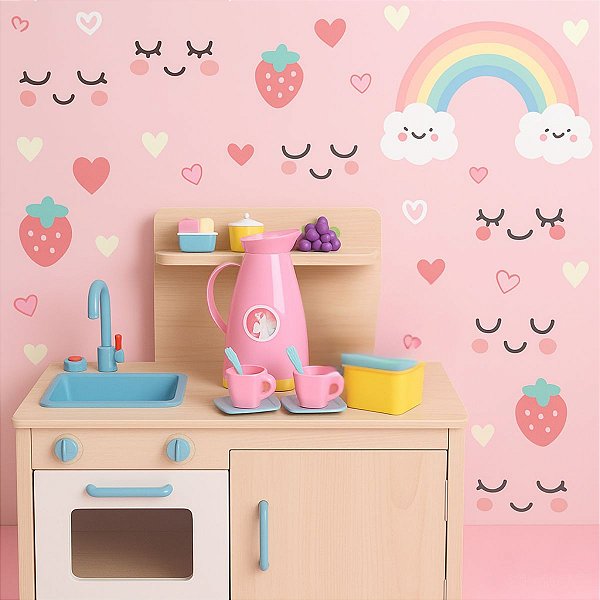 Jogo De Chá Infantil Brinquedo Xícara Hora Do Cafe Unicornio