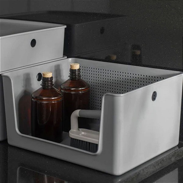 Cesto Organizador Abertura Frontal Ideal Lavanderia Marca Ou