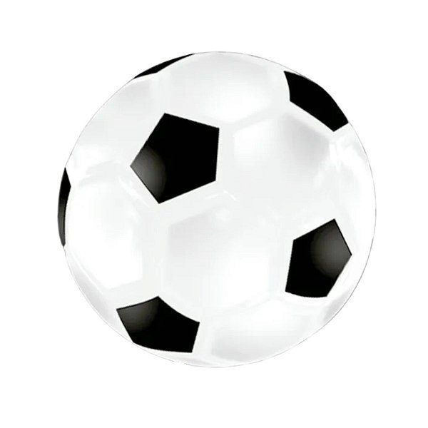 Bola De Futebol De Borracha 20 Cm P/ Crianças Àtoxica Branca