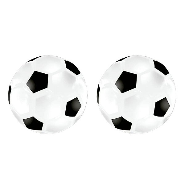Kit 2 Bolas De Futebol De Borracha 20 Cm Para Crianças