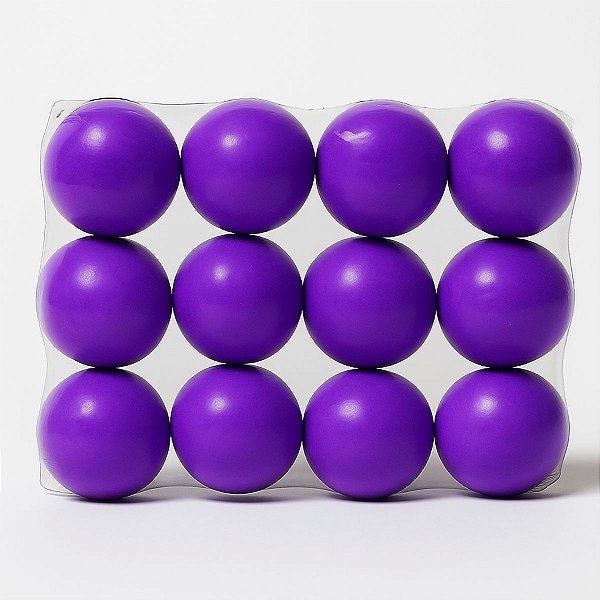 Kit 12 Bolinhas Anti Stress Pilates E Fisioterapia Cor Roxo