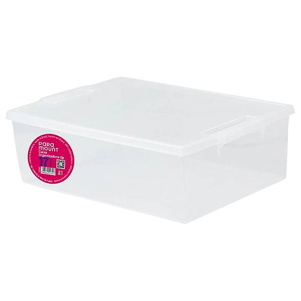 Caixa Organizadora Multiuso Up -  17 Litros Cor Transparente