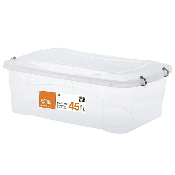 Caixa Organizadora Plástica Pratic Box 45l Paramount 426