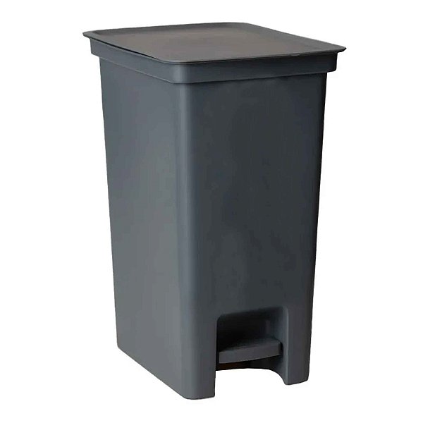 Lixeira Banheiro Cozinha Escritorio Pedal 10 Litros Chumbo