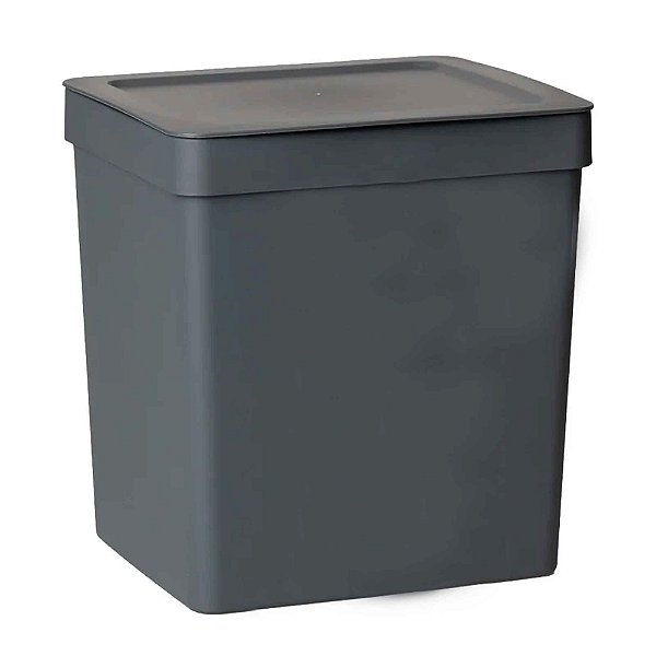 Lixeira 5 L Com Tampa Cozinha Pia Bancada Chumbo