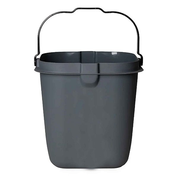 Balde Quadrado 15 Litros Premium Chumbo