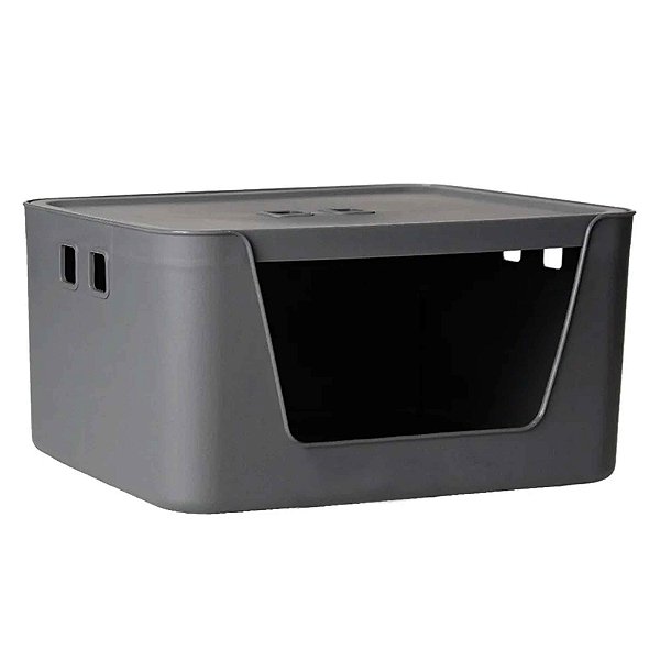 Caixa Organizadora 13 Litros Com Tampa E Abertura