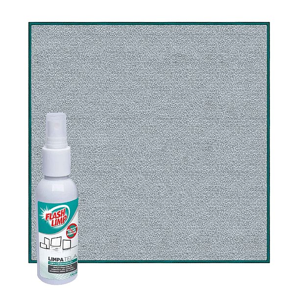 Kit Limpeza Flash Limp Limpa Telas 120ml - 2 Peças Kit0527
