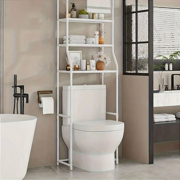 Estante Multiuso Metal P/ Banheiro Lavabo Lavanderia 1,52 M