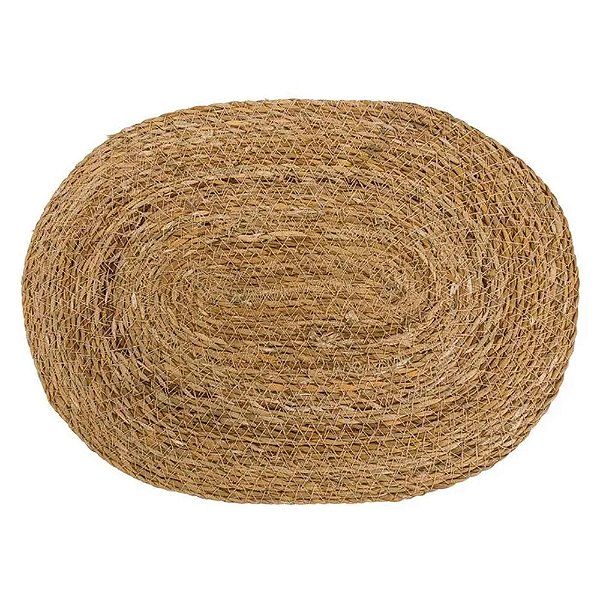 Jogo Americano Sousplat Fibra Natural Oval 1 Unidade 40x30cm