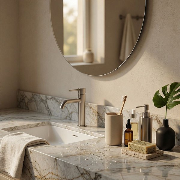 Copo Lavabo Porta Escova Objetos Multiuso Cerâmica Luxo