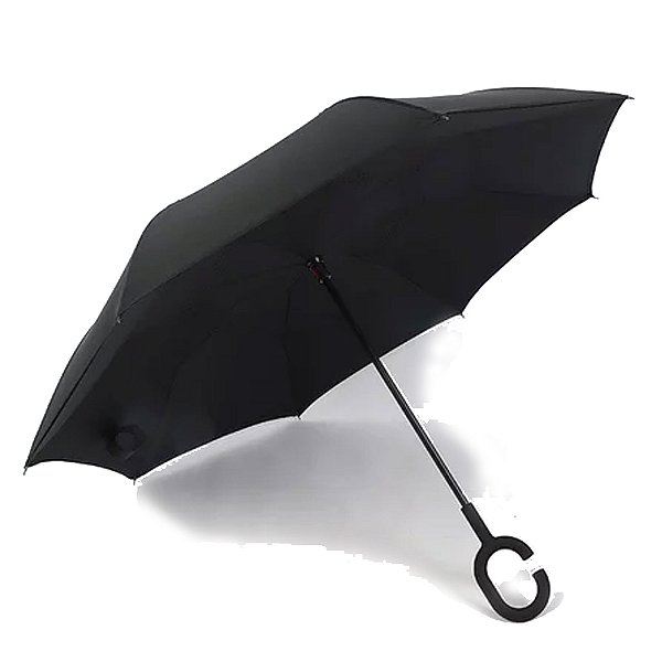 Guarda Chuva Invertido Automático Abre Ao Contrário Tecido Duplo
