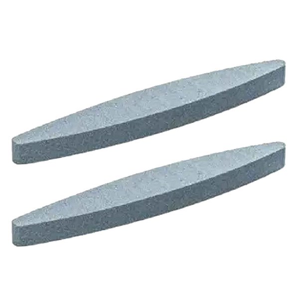Kit 2 Pedra Amolar Canoa Faca Dupla Face Fino Grosso Afiar Tesoura