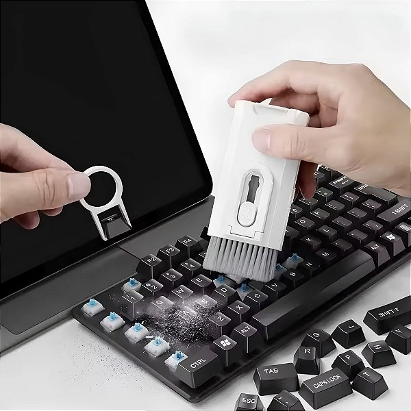 Kit Escova Limpeza 8 Em 1 Spray Celular Teclado Pc Notebook