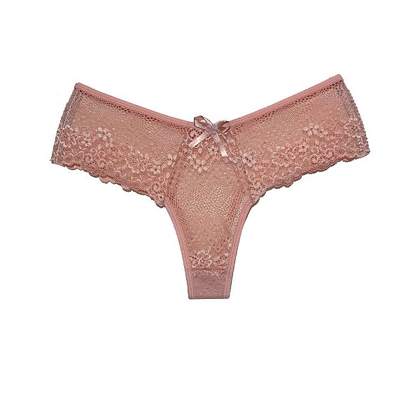 Calcinha Tanga de Renda Fio Dental